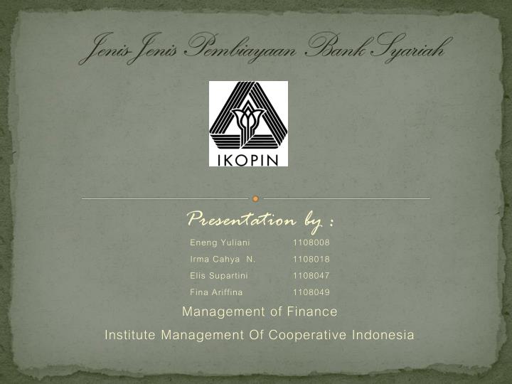 jenis jenis pembiayaan bank syariah