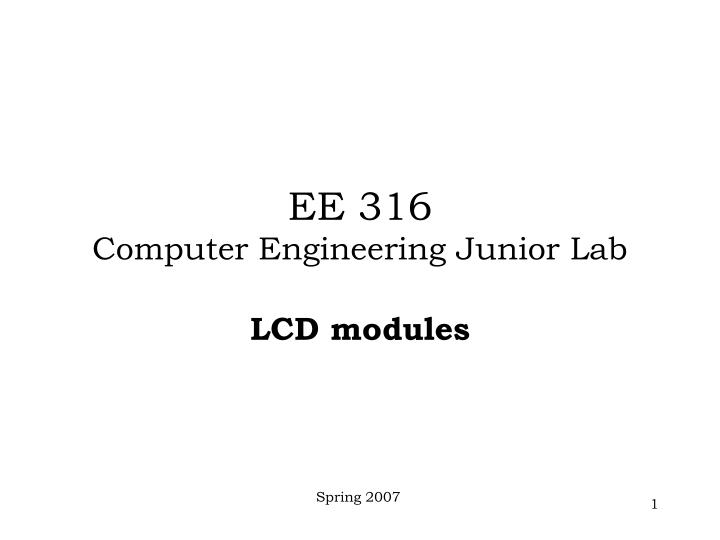 lcd modules