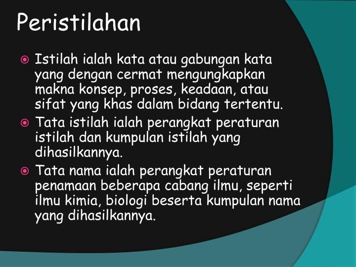 peristilahan