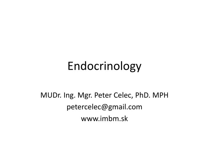 endocrinology