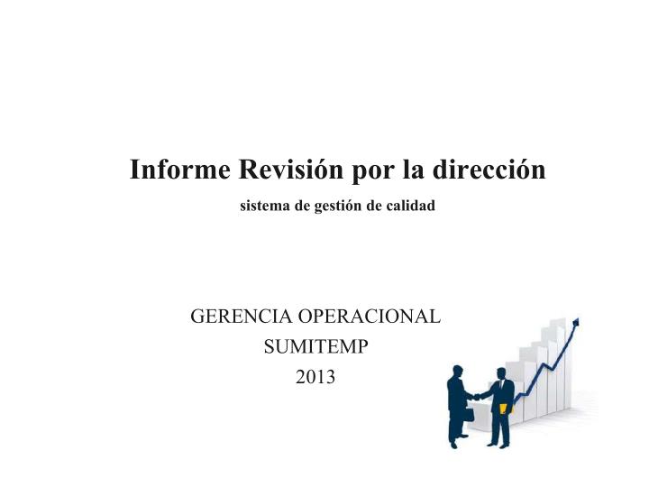 informe revisi n por la direcci n sistema de gesti n de calidad