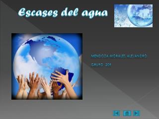 escases del agua