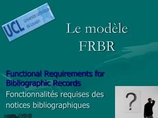 le mod le frbr