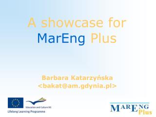 A showcase for MarEng Plus