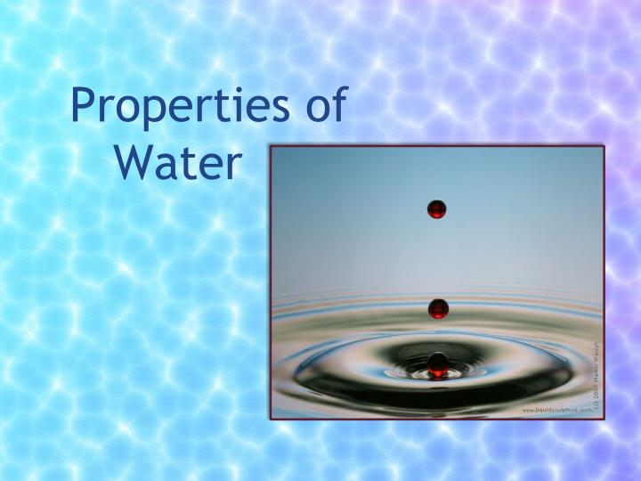 properties of water