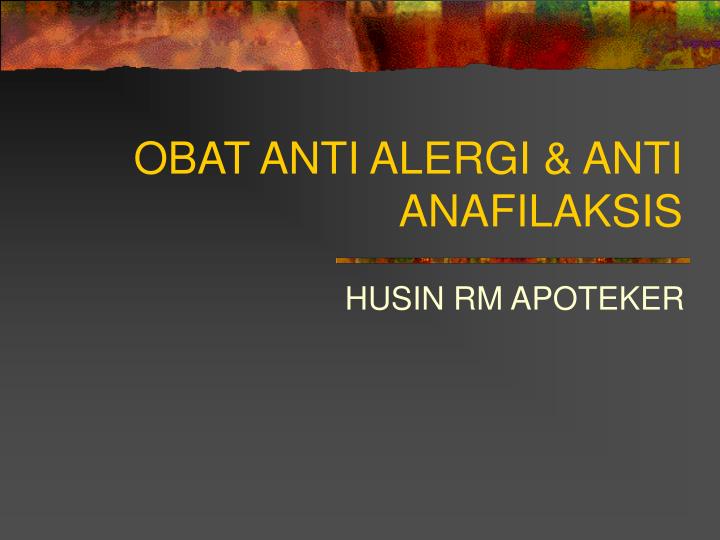 obat anti alergi anti anafilaksis