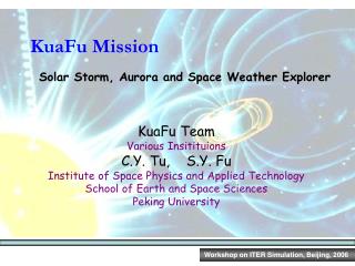 KuaFu Team Various Insitituions C.Y. Tu, S.Y. Fu