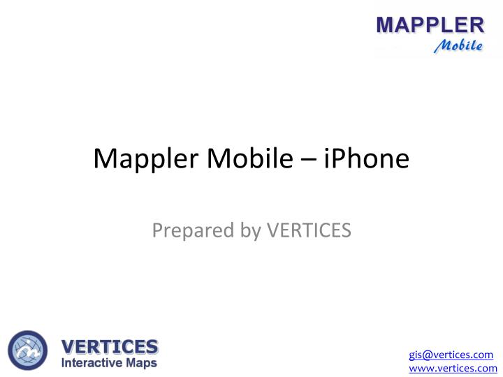 mappler mobile iphone