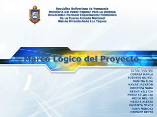 marco l gico del proyecto