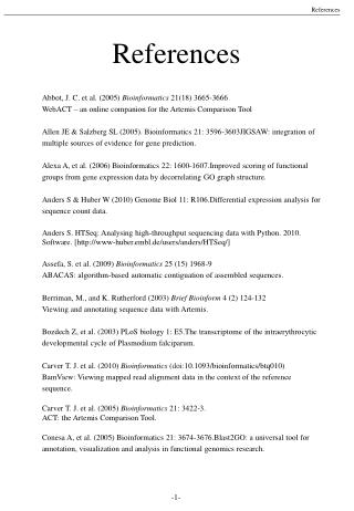 Abbot, J. C. et al. (2005) Bioinformatics 21(18) 3665-3666