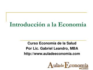 introducci n a la econom a