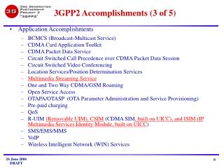 3 GPP2 Accomplishments (3 of 5)