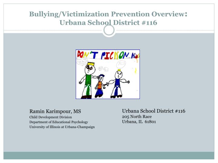 bullying victimization prevention overview urbana school district 116