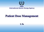 Patient Dose Management - slide 1