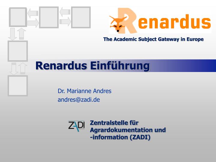 renardus einf hrung