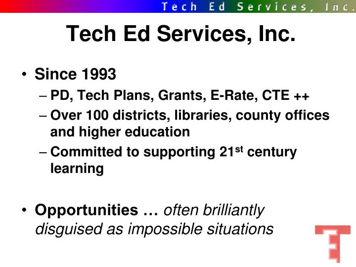 tech ed services inc