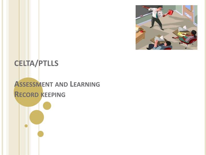 celta ptlls assessment and learning record keeping