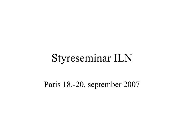 styreseminar iln