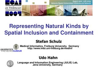 Representing Natural Kinds by Spatial Inclusion and Containment