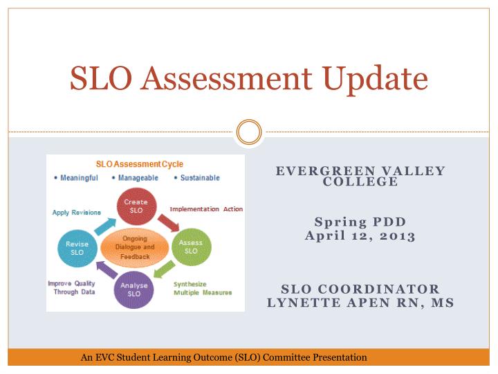 s lo assessment update