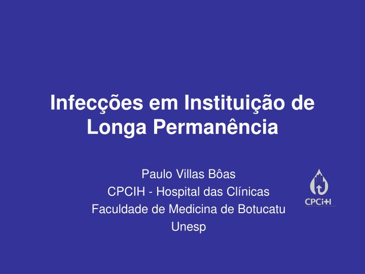 infec es em institui o de longa perman ncia