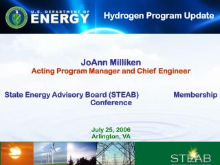 JoAnn Milliken Acting Program Manager and Chief Engineer