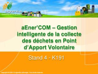 aener com gestion intelligente de la collecte des d chets en point d apport v olontaire