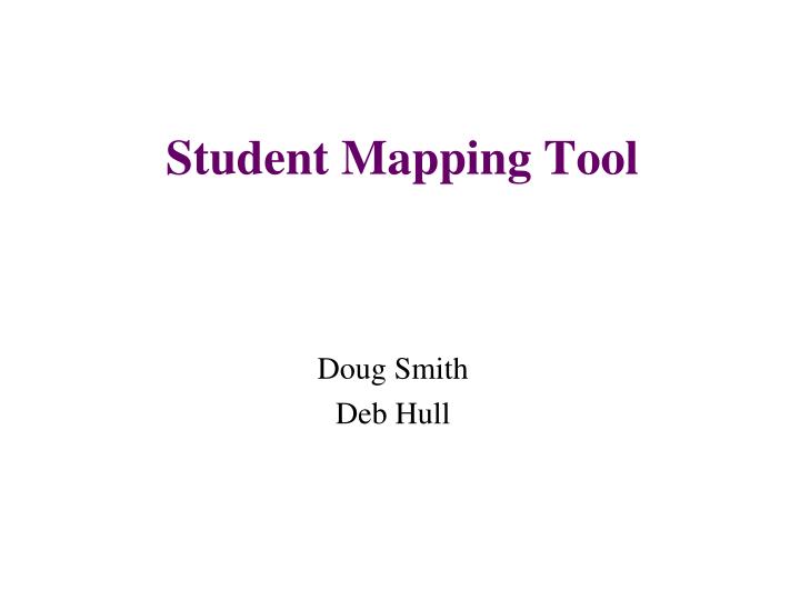 student mapping tool