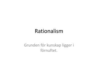 rationalism