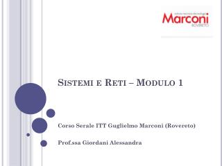 sistemi e reti modulo 1