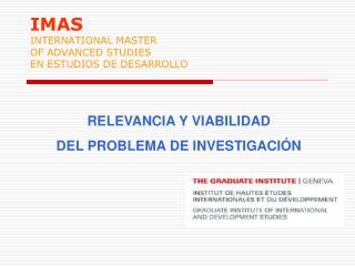 imas international master of advanced studies en estudios de desarrollo