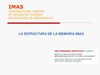 imas international master of advanced studies en estudios de desarrollo