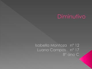 diminutivo