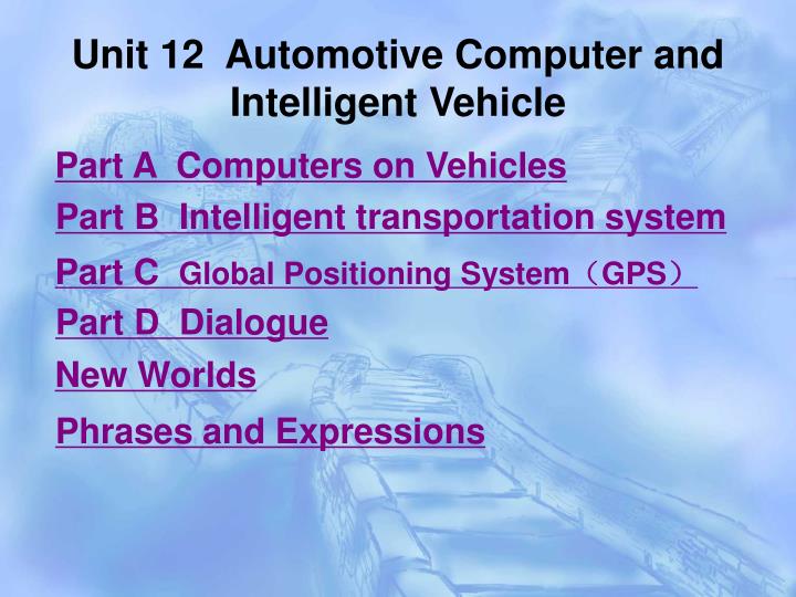 unit 12 automotive computer and intelligent vehicle