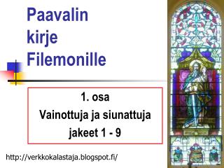 paavalin kirje filemonille