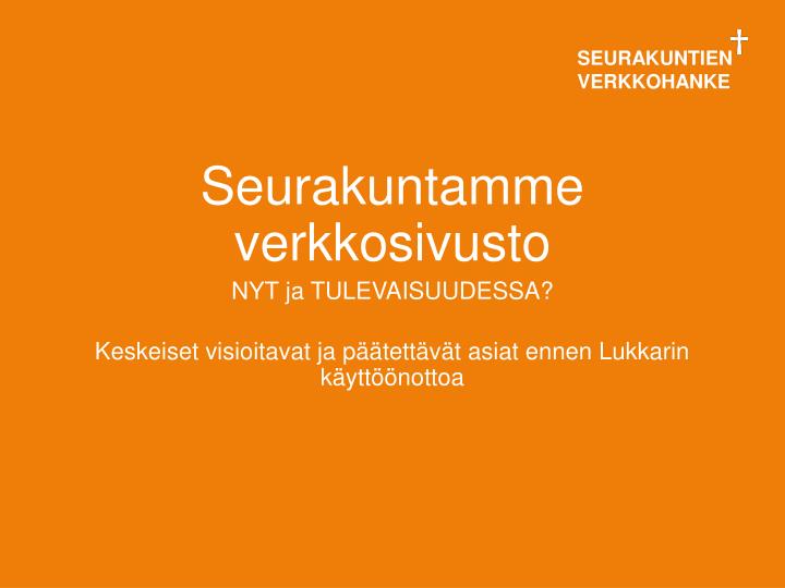 seurakuntamme verkkosivusto