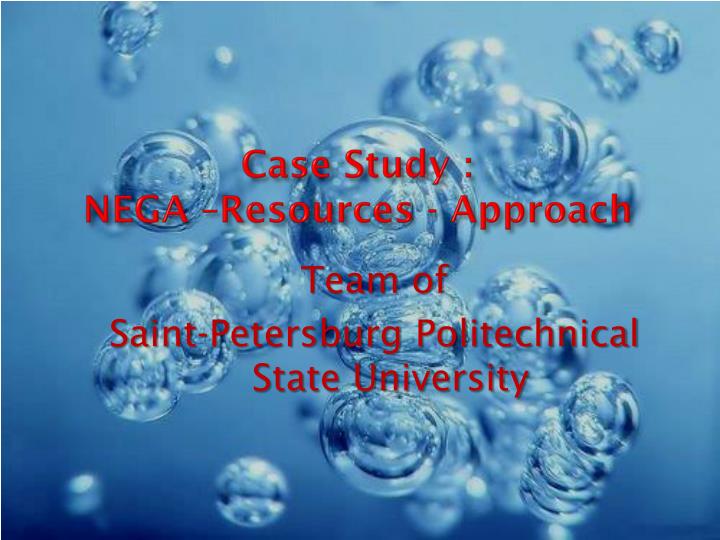 case study nega resources approach