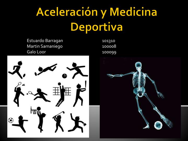 aceleraci n y medicina deportiva