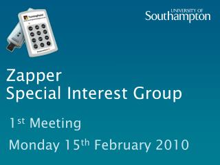 Zapper Special Interest Group