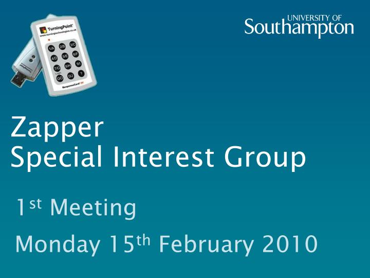 zapper special interest group