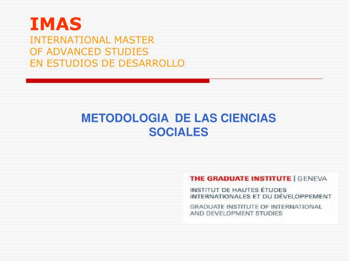 imas international master of advanced studies en estudios de desarrollo