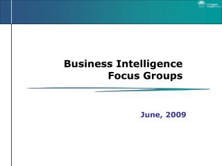 Business Intelligence Focus Groups