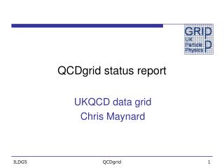 QCDgrid status report