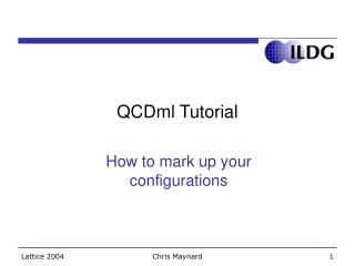 QCDml Tutorial