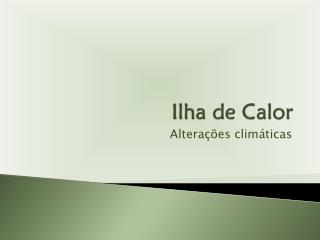 ilha de calor