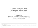 Advanced Visual Analytics in Biological Information: Integrating Data and Design at SFU - slide 1