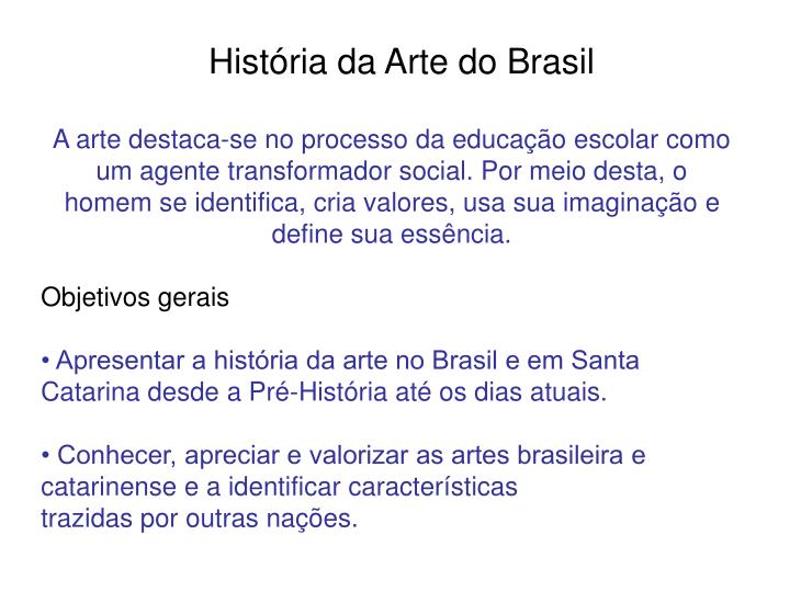 hist ria da arte do brasil