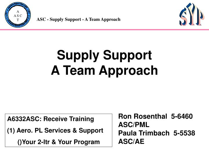 supply support a team approach