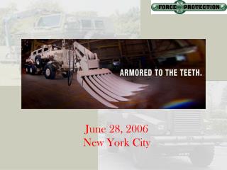 June 28, 2006 New York City