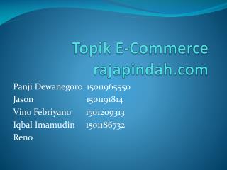 topik e commerce rajapindah com